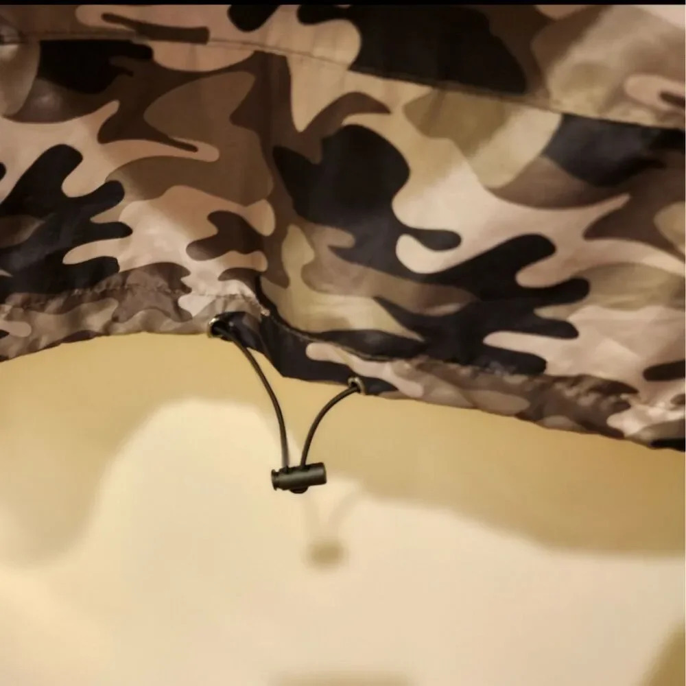 Rue21 women’s pullover half zip Camouflage Windbreaker Jacket Size M - Picture 5 of 11